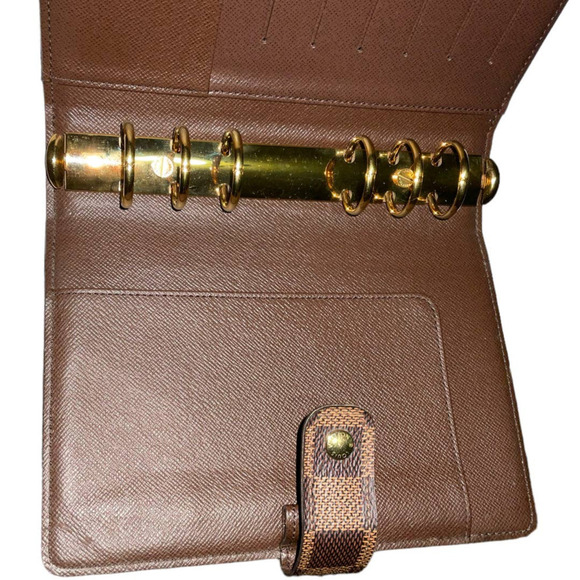 Louis Vuitton Damier Ebene Medium MM Ring Agenda Cover - Picture 13 of 16